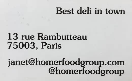 Travel memory: Deli in Paris, yum!